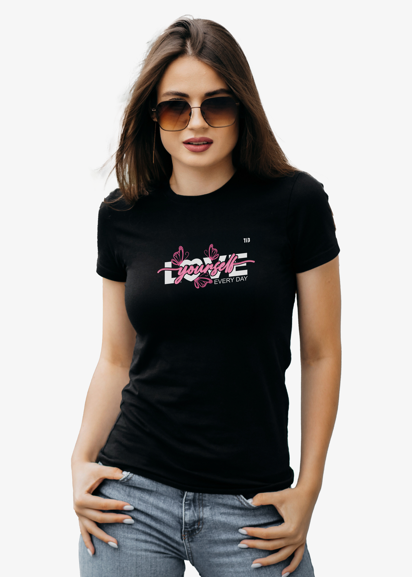 Love Yourself: Black T-Shirt for Women