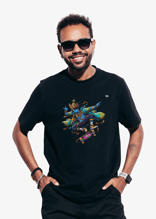 Krishna |Black t shirt