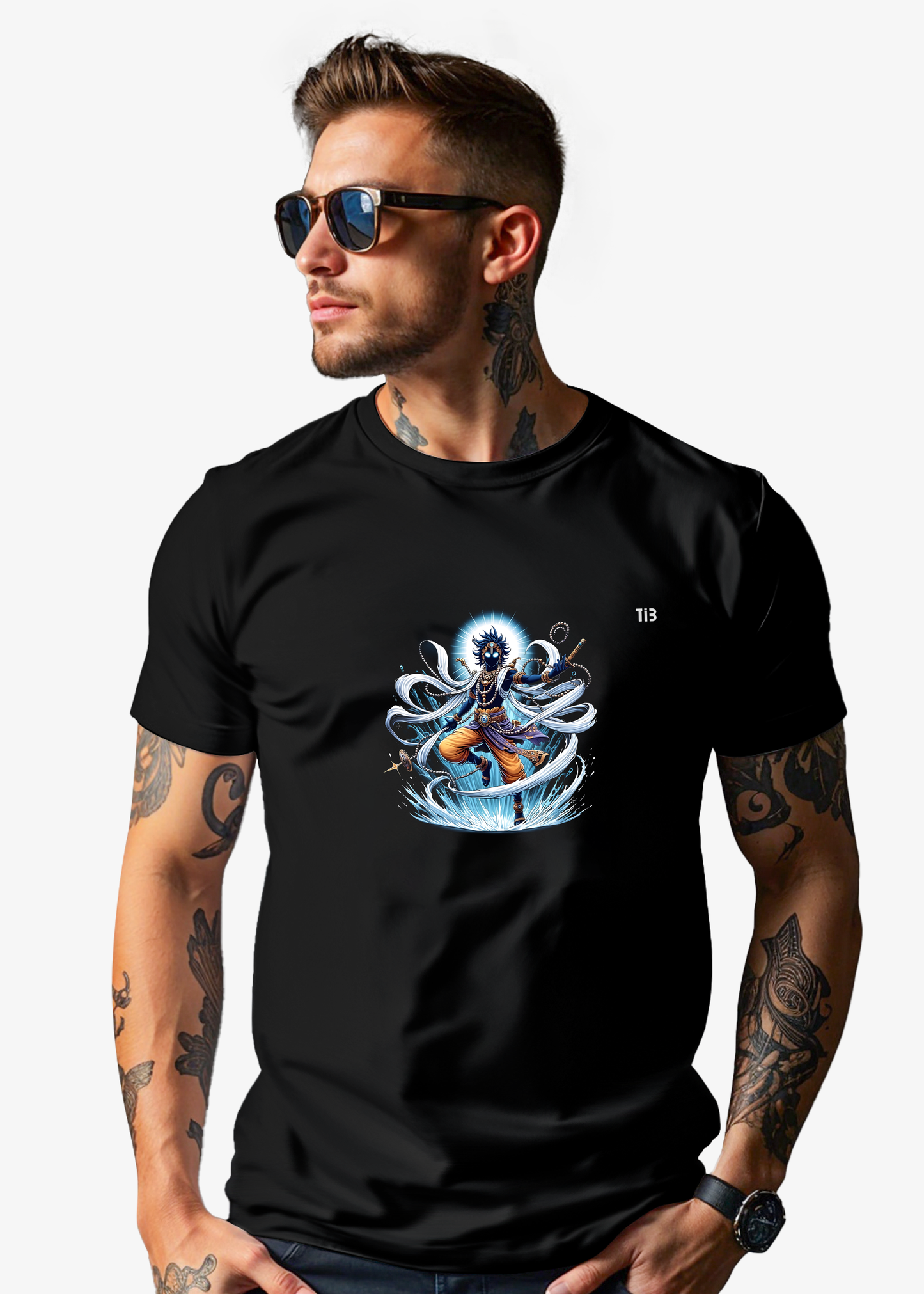 Krishna Flow | Black t shirt