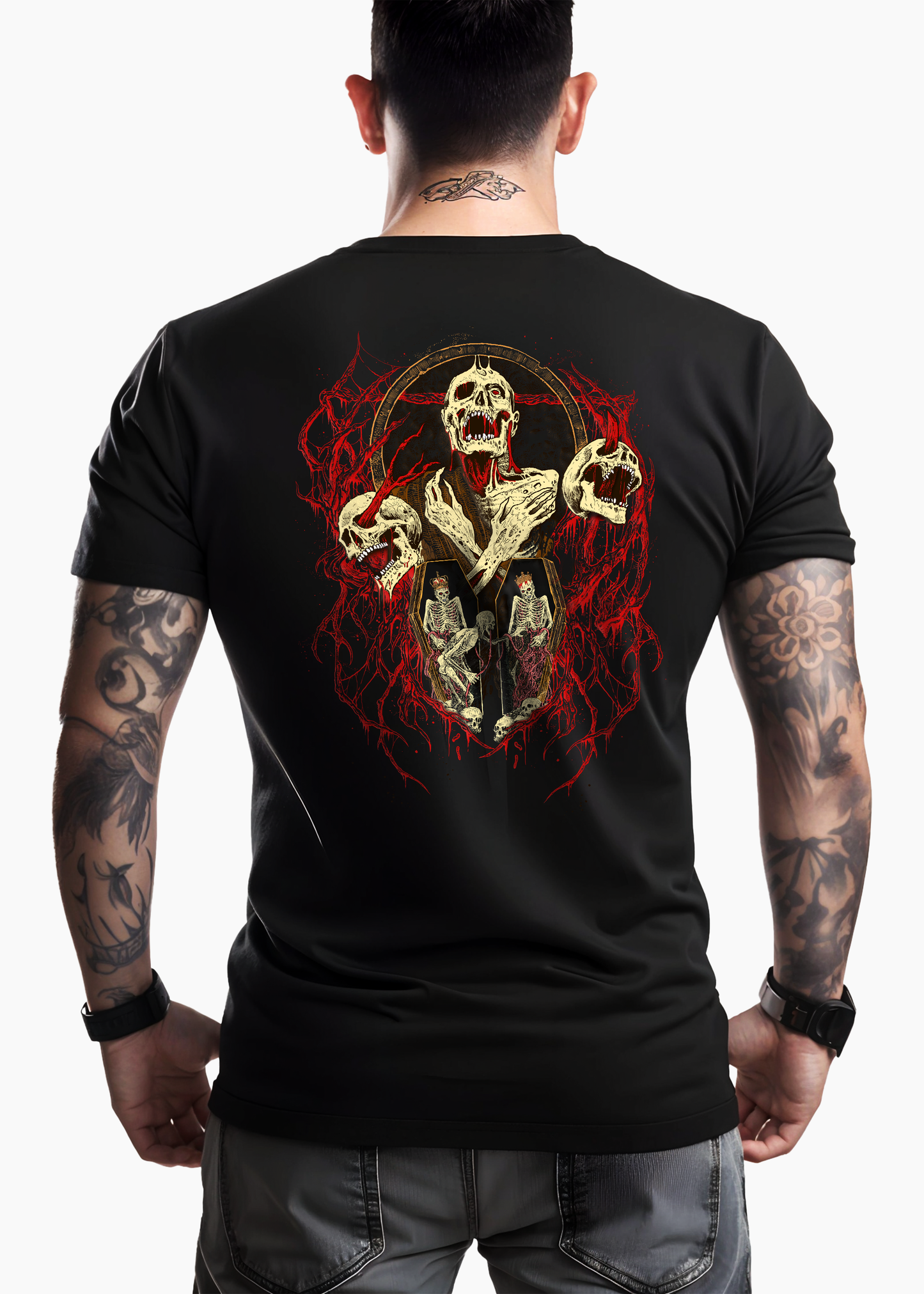 Deathroot: Black Tshirt for Men