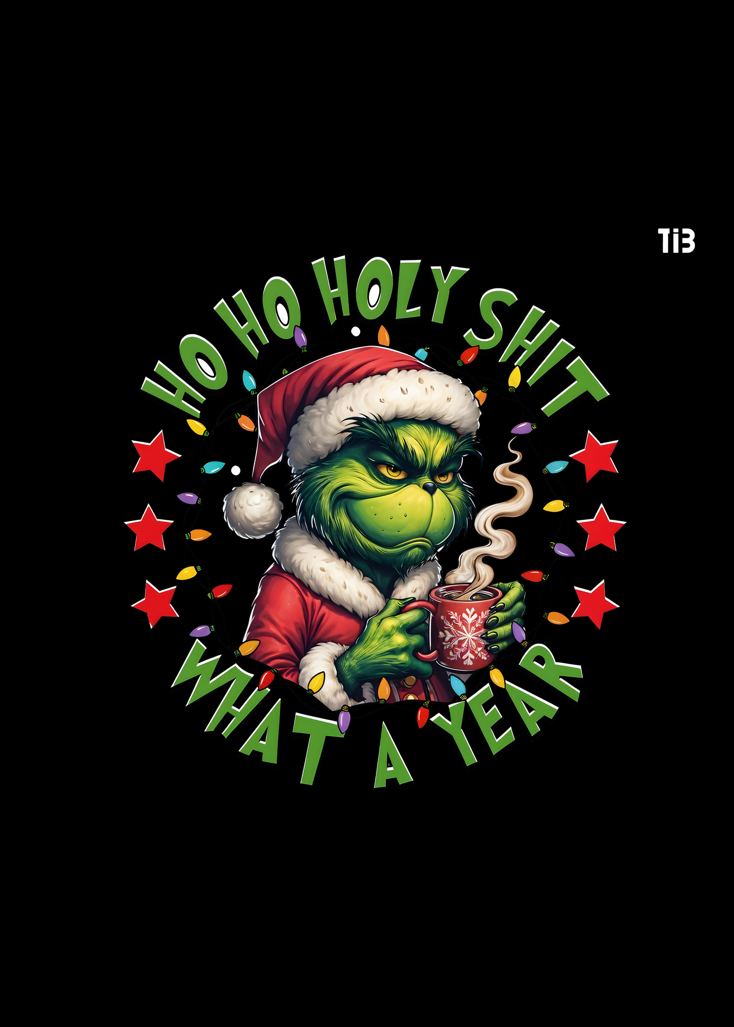 Grinch Holiday | Black T shirt